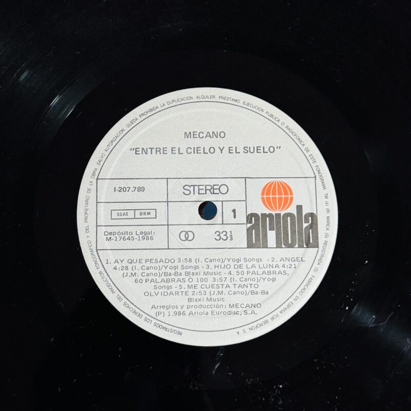 Mecano – Entre El Cielo Y El Suelo (Ed. 1986 ESP) - Imagen 4