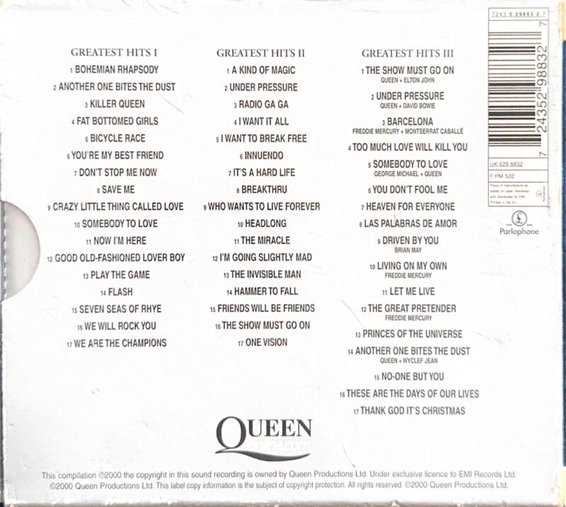 Queen – Greatest Hits I II & III (The Platinum Collection) (Ed. 2000 EU) - Imagen 2