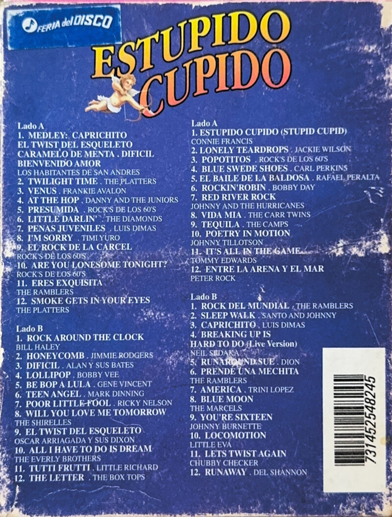 Varios Artistas – Estúpido Cupido - Todo El Rock & Roll De Los 60's Vol. 1 y 2 (Ed. 1995 CHI) - Imagen 2